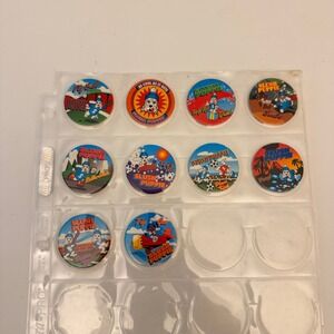 Vintage Slush Puppie Pogs Milk Caps Collection Set of 10 Retro 90s Advertising